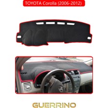Toyota Corolla (2006-2012) Torpido Koruma Halısı Kırmızı Kenar