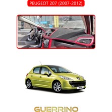 Peugeot 207 (2007-2012)TORPİDO Koruma Halısı Kırmızı Kenar