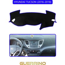 Hyundai Tucson 2016-2018TORPİDO Koruma Halısı Mavi Kenar