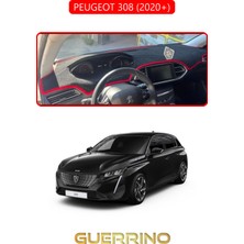 Peugeot 308 (2020+)TORPİDO Koruma Halısı Kırmızı Kenar