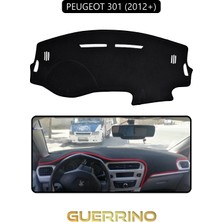 Peugeot 301 (2012+) Torpido Koruma Halısı Siyah Kenar