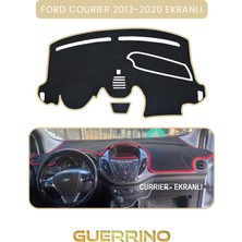 Ford Courier 2013-2020 Ekranlıtorpido Koruma Halısı Bej Kenar