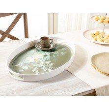 Beyaz Oval Tepsi, Şık ve Kullanışlı, Mutfak ve Davetler Için Ideal Seçenek