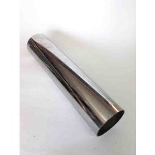 6 Cm. Düz Nikelaj Egzoz Eksoz Çıkış Borusu