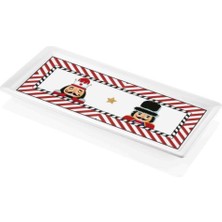 Dikdörtgen Servis Tabak 35X16CM, Kırmızı, Şık ve Kullanışlı Mutfak Gereci