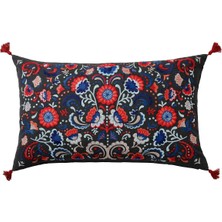 Kırlent, Gri-Çok Renkli, 40X65 cm