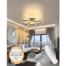 Sambuka Modern 3 Renk Kumandalı Ledli Altılı Ledli Avize