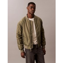 Calvin Klein Calvın Kleın Erkek Yeşil Kış Montu Regular Fit Model Logolu Fermuarlı Cepli LV04RC526G Ldy