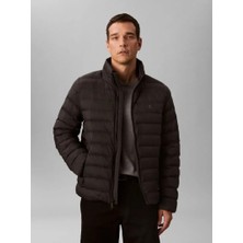 Calvın Kleın Erkek Marka Logolu Regular Fit Kalıplı Ayarlanabilir Kapüşonlu Siyah Ceket LV04RC511G Ub1
