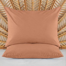 Evidea Soft Basic 2'li Yastık Kılıfı - Karamel - 50X70 cm