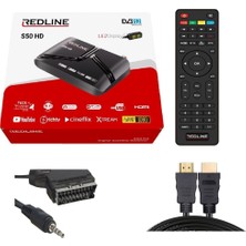 G50 Hd Uydu Cihazı, Scart Av Kablo ve Tüplü Tv Uyumlu Beyaz