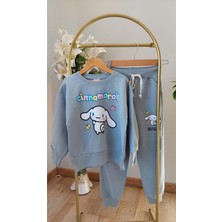 Gri Renk, Cinnamoroll Baskılı Eşofman Takımı