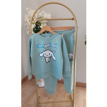Yeşil Renkli,cinnamoroll Baskılı,kız Çocuk Eşofman Takımı