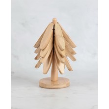 Bambu 4'lü Katlanabilir Standlı Nihale Seti, Şık ve Kullanışlı Mutfak Aksesuarı