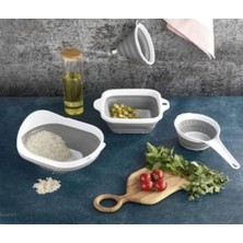 Katlanabilir Akordeon Süzgeç Mutfak Seti, Pratik ve Şık Tasarım