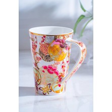 Çok Renkli Porselen Kupa 380 Ml, Şık ve Renkli Tasarım