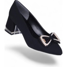 Scarletta S17 Siyah 7cm Kadın Topuklu Ayakkabı