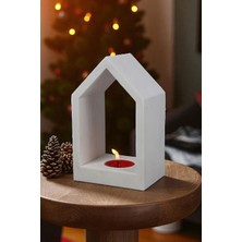 El Yapımı Beton Mumluk Özel Tasarım Tealight Ev Ofis Oda Aydınlatma