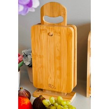 4'lü Ahşap Kesme Tahtası Seti, 25×16×1 Cm, Sebze, Tavuk, Balık, Et Için Ideal