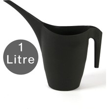 Çiçek Sulama Kabı Bitki Sukulent Ağaç Kaktüs Sulama Plastik Antrasit 1 Lt