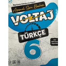 Voltaj 6. Sınıf Türkçe Aşamalı Soru Bankası