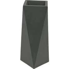 Naturel Seri Beton Vazo Geometrik