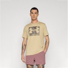 Under Armour Abc Camo Boxed Logo Erkek Kahverengi Bisiklet Yaka Tişört