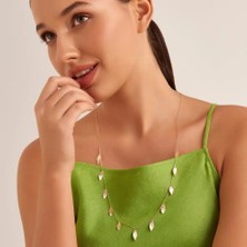 Yaprak Dizisi Altın Kolye