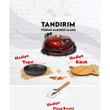 Çok Fonksiyonlu Fırın, Bazalt Taşlı, Tepsi ve Kürek Hediyeli, Mutfağınıza Şıklık Katın