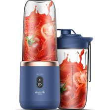 Portatif Şarjlı Kişisel Blender, Mavi, Hafif ve Güçlü, Pratik Kullanım