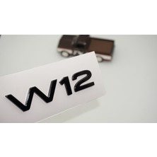 Dk Tuning A8 D3 03-17 W12 Siyah Logo Amblem Arma Audi ile Uyumlu