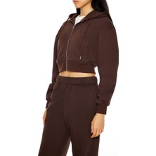 F21 Polar Crop Sweatshirt