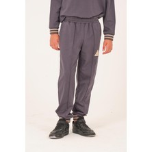 Unisex Çocuk Baskı Detaylı Eşofman Altı - Antrasit