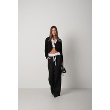 Biyeli Crop Triko Hırka