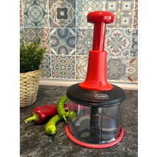 Renkli Üstten Basmalı Rondo Doğrayıcı, Pratik ve Kullanışlı Mutfak Aleti