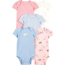 Kız Bebek Kısa Kollu 5li Body