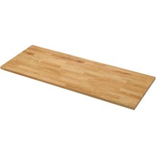 Tezgah, Meşe Kaplama, 246X63,5X3,8 cm