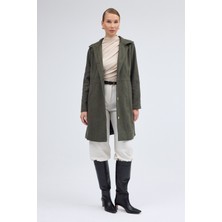 Dikiş Detaylı Tasarım Kaşe Kaban