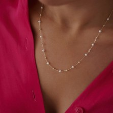 Dorikalı Dizi Inci Altın Kolye