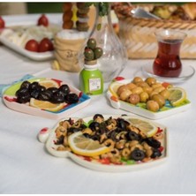 Beyaz Mini Tabak, 2'li Set, Şık ve Kullanışlı Ev Dekorasyonu Ürünü