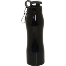 750 ml Paslanmaz Çelik Siyah Matara, Şık ve Dayanıklı Seyahat Için Mükemmel