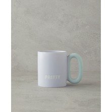 Lila ve Yeşil Renkli Şık Seramik Kupa, Zarif ve Dayanıklı Tasarım