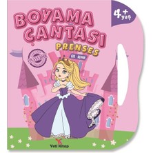 Yeti Kitap Boyama Çantası Prenses Eğlenceli Tasarım 4+ Yaş Çocuklar İçin Motor Becerileri Geliştirici