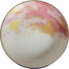 Pembe Cosmo Desen 16CM Seramik Kase, Şık ve Kullanışlı Mutfak Gereci