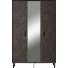 Cadde Yıldız Negro Gardrop - 3 Kapılı