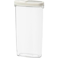 Beyaz 8X30 cm 2,3 L Erzak Saklama Kabı, Uzun, Pratik ve Şık Tasarım