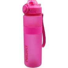Pembe Petg Kilitli Kapaklı 1000 ml Plastik Matara, Sağlıklı ve Dayanıklı Tasarım