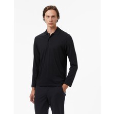 Nautica Erkek Siyah Classic Fit Polo Yaka T-Shirt K57019T.0TB