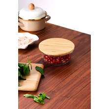 400 ml Borosilikat Saklama Kabı, Kahverengi, Dayanıklı ve Şık Tasarım