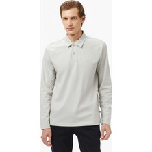 Nautica Erkek Gri Classic Fit Uzun Kollu Polo Yaka T-Shirt K57020T.0GV